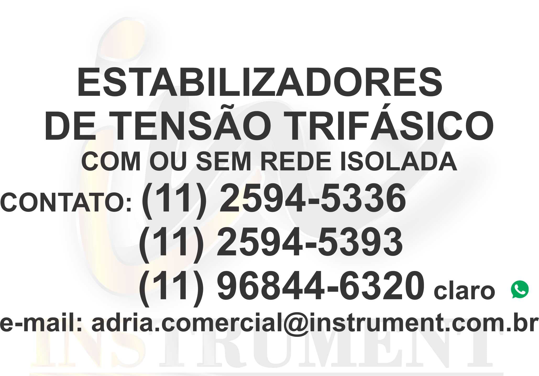 ESTABILIZADOR DE TENSÃO TRIFÁSICO